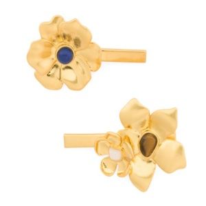 Madewell - Flower Hairclips Vintage Gold NWT